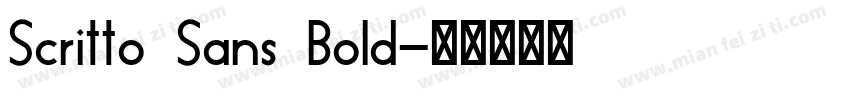 Scritto Sans Bold字体转换